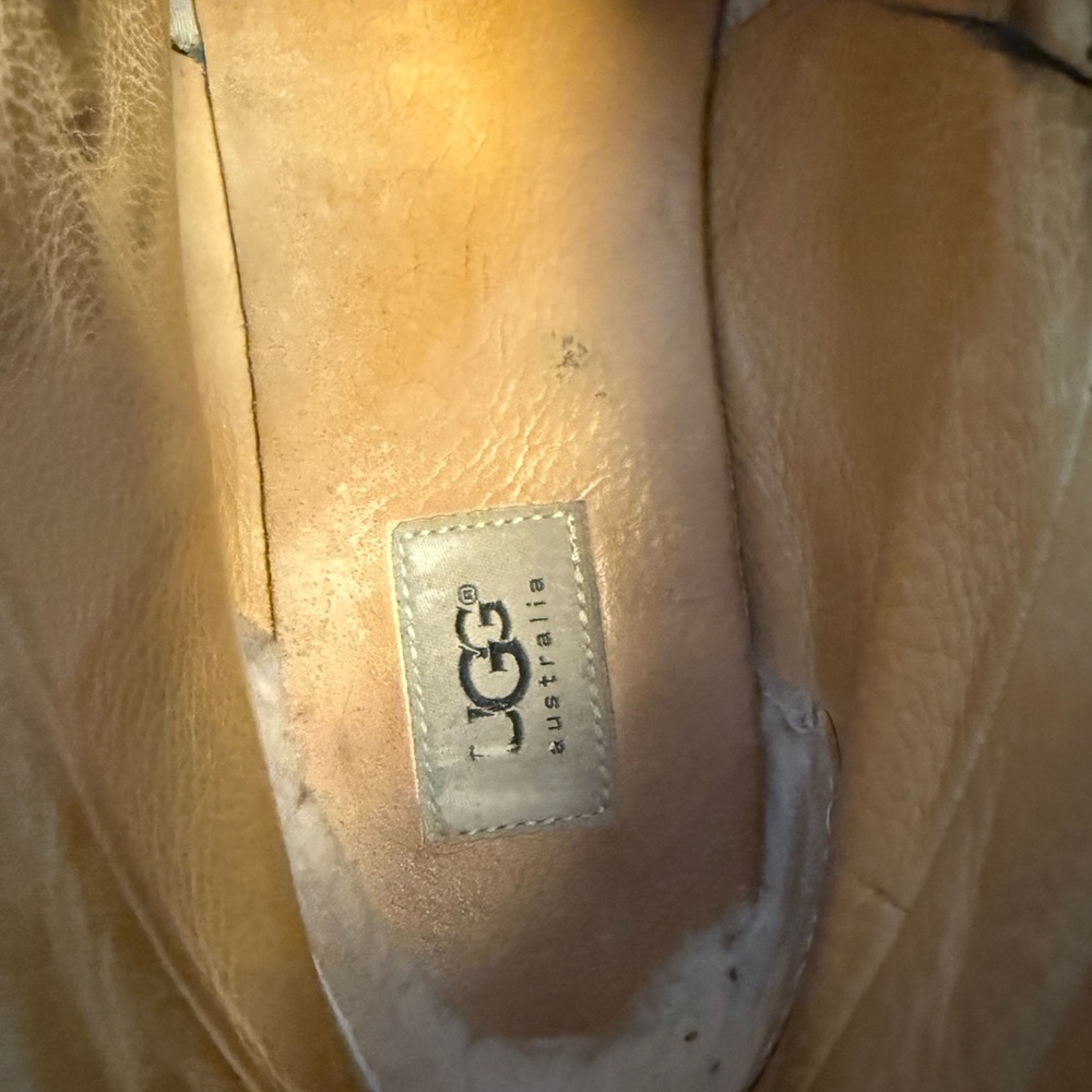 UGG Black Leather High-Top Sneakers - Picture 6 of 6